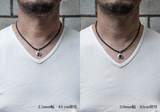 牛革紐 指輪 通す ネックレス メンズ レザー チョーカー リング ホルダー ネックレス レディース 3mm 45センチ 50cm 55cm 60cm