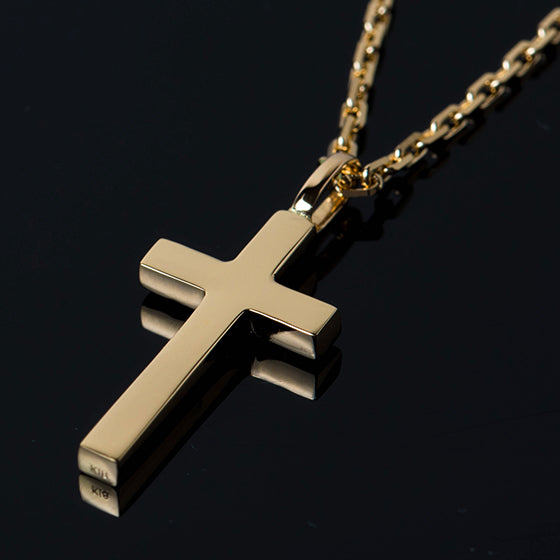 【K18金無垢】日本製クロスネックレス|自分らしさを纏う本格ジュエリー|Rosso e Blu Jewelry