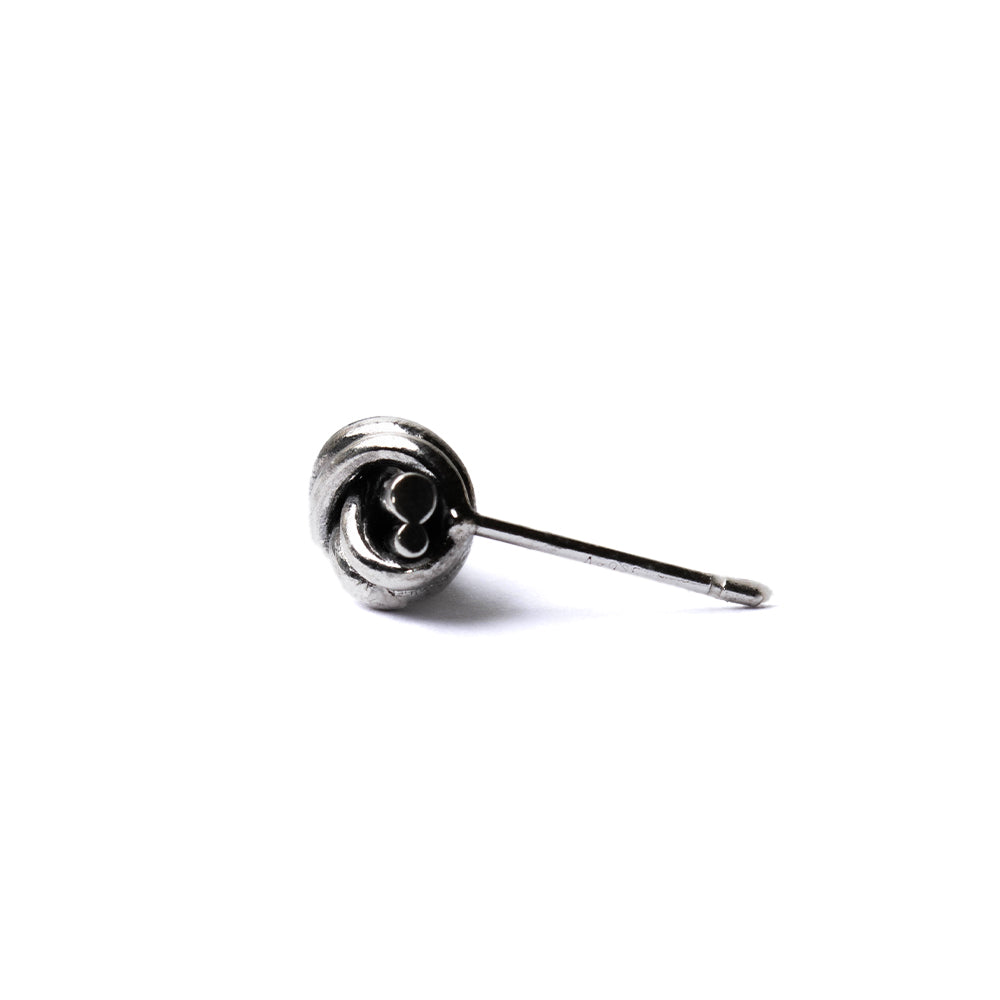 シルバー ノット ピアス 結び 「Knot pierce S」メンズ レディース 兼用 片耳