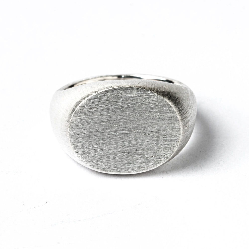 signet ring 16~22号 メンズ シグネットリング インダイリング 横丸 シルバー925 指輪 / イニシャル オーダー プッシュギフト