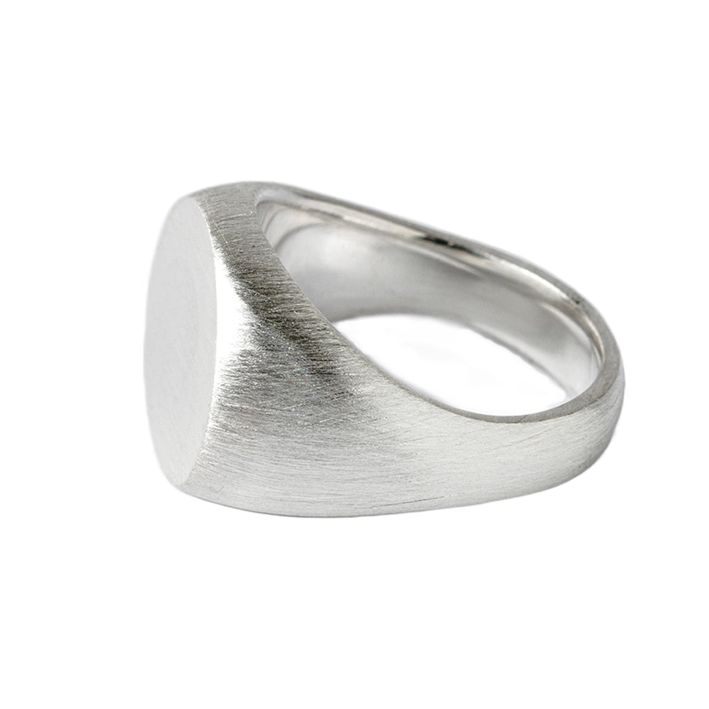 signet ring 16~22号 メンズ シグネットリング インダイリング 横丸 シルバー925 指輪 / イニシャル オーダー プッシュギフト