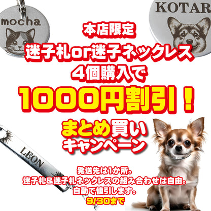 超軽量！2.3ｇドッグネックレス おうち用 リラックス 迷子札 犬 用 ネックレス首輪 ネームプレート (ネームタグ ドッグタグ ドッグ ネックレス) ペット 猫 刻印 ブレスレット おしゃれ