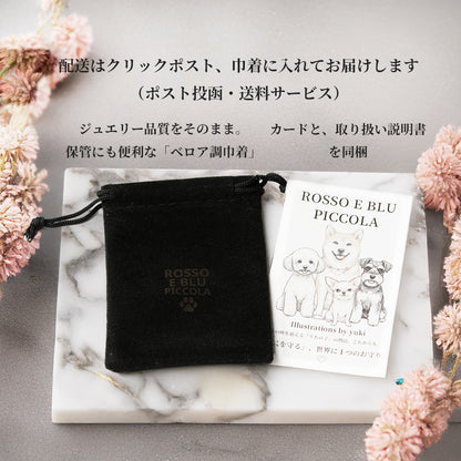 愛犬とおそろい 迷子札ネックレス ドッグネックレス 2.8g 超軽量 ステンレス 日本製 dognecklace 刻印無料 飼い主用ブレスレット セット可能