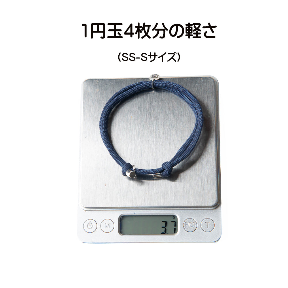 【室内・つけっぱなしOK】犬 迷子札 チョーカー 超軽量3.7g 首輪ハゲ防止 柔らかい パラコード ネックレス 痛くない 防災 洗える 猫 小型犬〜大型犬 ｜ ロッソエブルーピッコラ