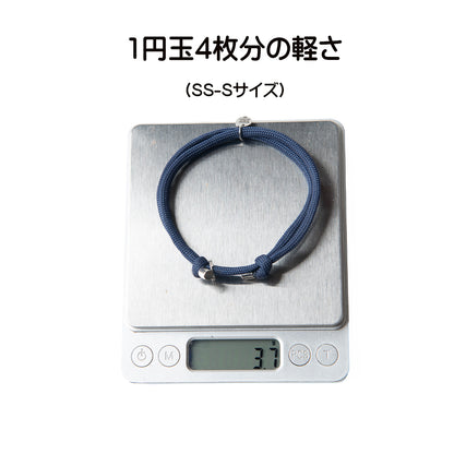 【室内・つけっぱなしOK】犬 迷子札 チョーカー 超軽量3.7g 首輪ハゲ防止 柔らかい パラコード ネックレス 痛くない 防災 洗える 猫 小型犬〜大型犬 ｜ ロッソエブルーピッコラ