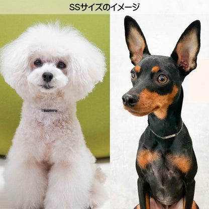 愛犬とおそろい 迷子札ネックレス ドッグネックレス 2.8g 超軽量 ステンレス 日本製 dognecklace 刻印無料 飼い主用ブレスレット セット可能