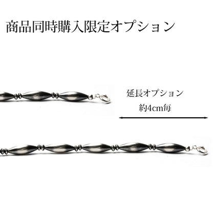 ナバホ パール ネックレス 楕円 15-5mm  シルバー925 メンズ レディース ナバホ族 シルバー ビーズ ボール ネックレス チェーンネックレス 燻し インディアン ジュエリー ネイティブ アメリカン