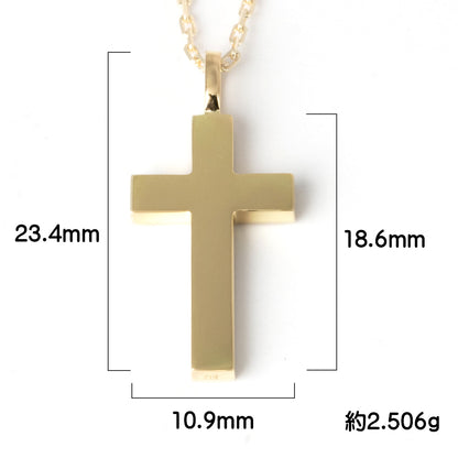 【K18金無垢】日本製クロスネックレス｜自分らしさを纏う本格ジュエリー｜Rosso e Blu Jewelry