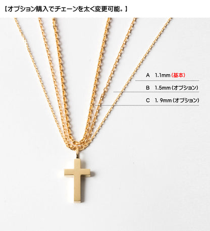 【K18金無垢】日本製クロスネックレス｜自分らしさを纏う本格ジュエリー｜Rosso e Blu Jewelry