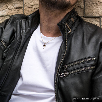 ペンダント ネックレス クロス 十字架 18金  k18 18k メンズ レディース お守り ゴールド【ミニクロスフリー】