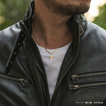 ペンダント ネックレス クロス 十字架 18金  k18 18k メンズ レディース お守り ゴールド【ミニクロスフリー】