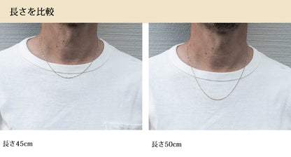 プラチナ 850 ダブル スクリューチェーン チェーン ネックレス 1.9mm 40cm 45cm 50cm 55cm 60cm