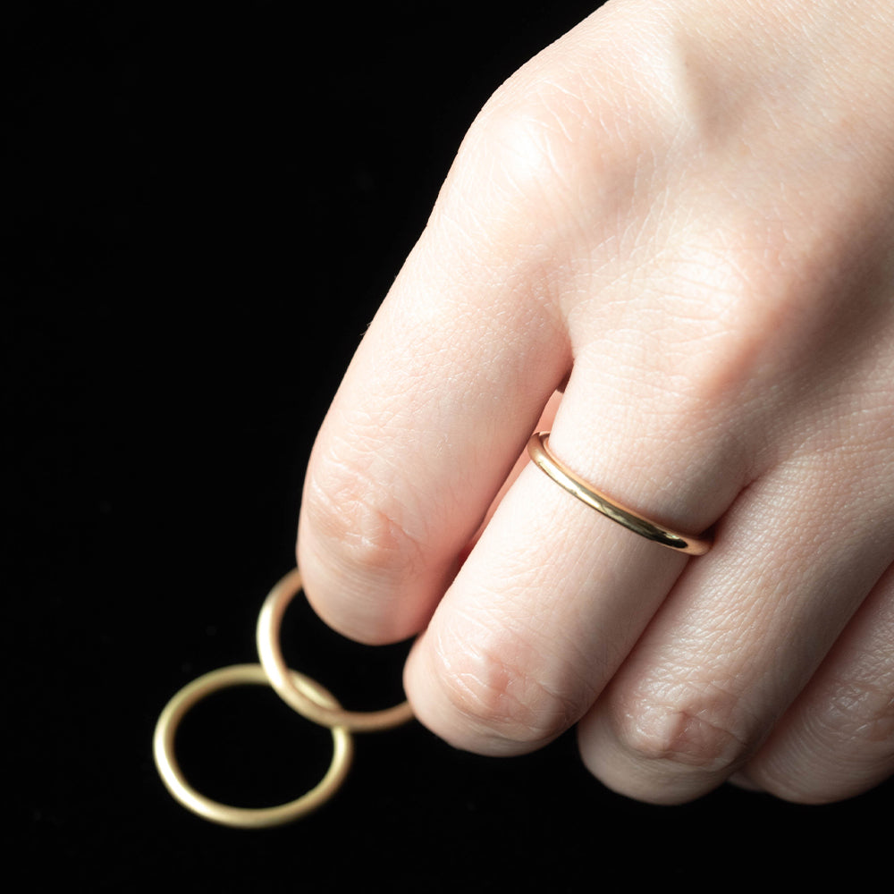 サイズK18ゴールドシンプルデザインリング指輪\nサイズ\n16号